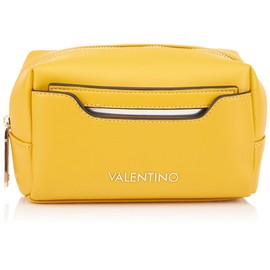 Valentino Women's Chamonix Re Travel Accessory Cosmetic Case, Mustard-coloured, CASUAL