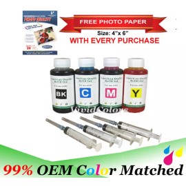 Vivid colors Ink refill kit for HP 902 902XL OfficeJet Pro 6968 6978 6978 6979 400ml syringe