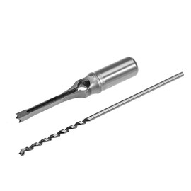 uxcell Square Hole Drill Bit, 1/4 Inch High-Carbon Steel Hollow Chisel Mortise Power Tool for Woodworking