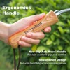 Berry&Bird Gardening Hand Fork, Stainless Steel Hand Weed Fork, Traditional