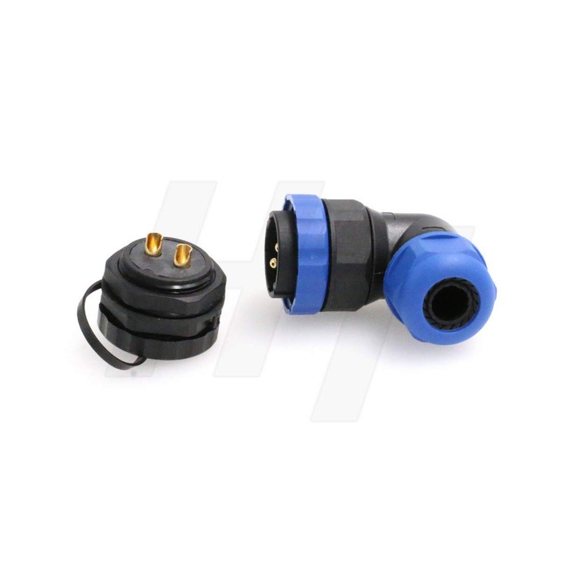HangTon HE29 2 Pin Plastic Waterproof Connector Threaded Outdoor Industrial