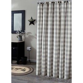Park Designs Buffalo Check Shower Curtain Dove