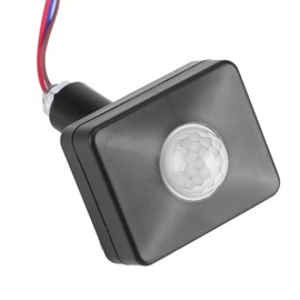 1 Pack Motion Sensor Detector Switch, AC 110-240V IP54 Outdoor Waterproof Infrared Motion Sensor, 120°-140° Detection Range PIR Sensor Switch with 3-5M Sensing Distance for LED Floodlight Security Lamp System