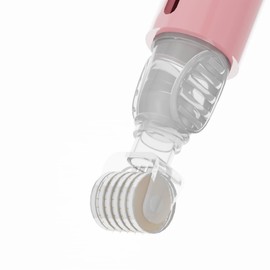 TIDEWISH Derma Roller 0.25 mm with Liquid Reservoir Face Rollers For Women Lips, Skin and Beard Hair Roller for Women Men 105 Titanium Needles Skin Care Tools (Pink)