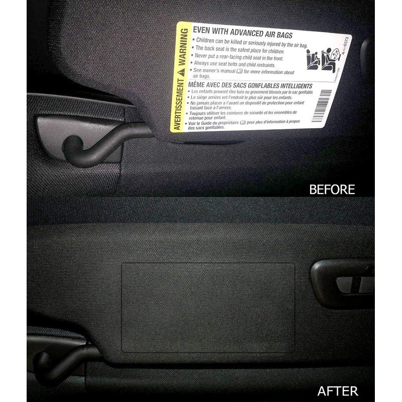 C7 Corvette Stingray/Z06/Grand Sport 2014+ Airbag Warning Cover Overlays -