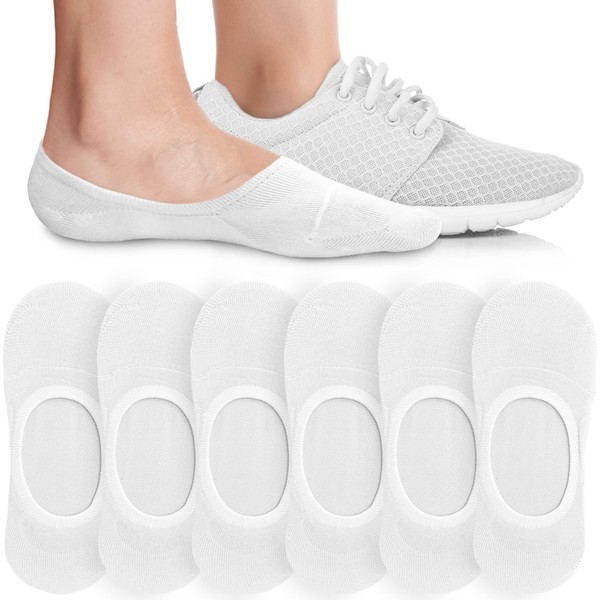 Eedor Women's No Show Socks, Comfy and Breathable Non-Slip, Low