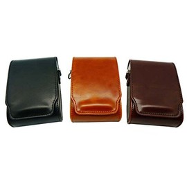 Canon IXY 640,IXY 650 Digital Camera Synthetic Leather Case Tri-Color "517-0026" (Light Brown)