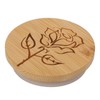 6Pcs Jar Wood Lid Set Easy to Clean Storage Jar