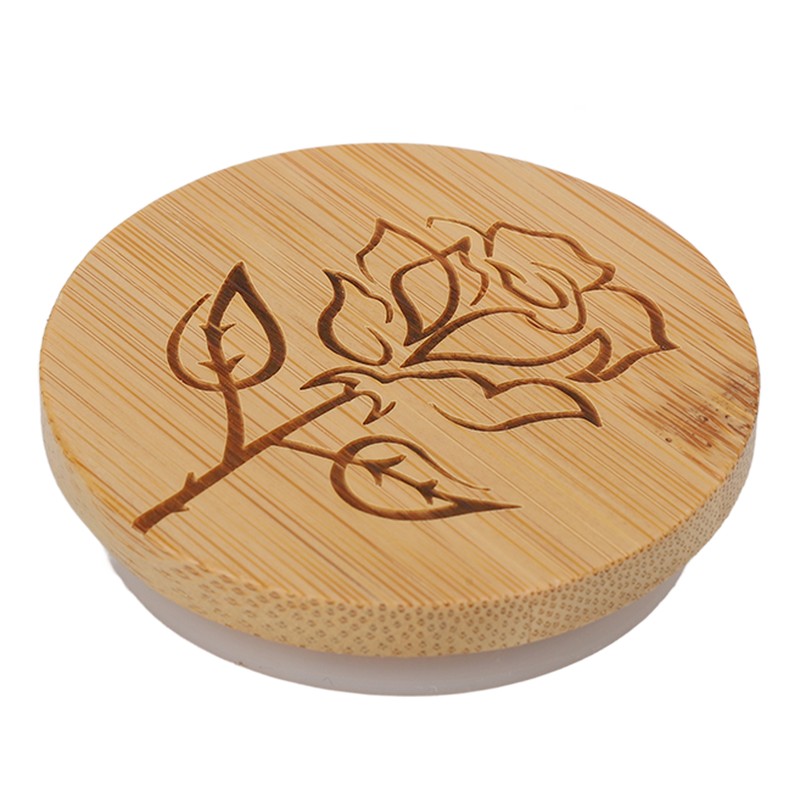 6Pcs Jar Wood Lid Set Easy to Clean Storage Jar