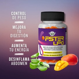 Pastillas Termogenicas Naturales Fster Lpo - Control Peso