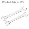 HARFINGTON 2pcs Double Open End Wrench 22mm x 24mm/27mm x