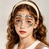 Zebra Face Tattoo, Temporary Tattoo, Zebra Costume for Halloween, Carnival