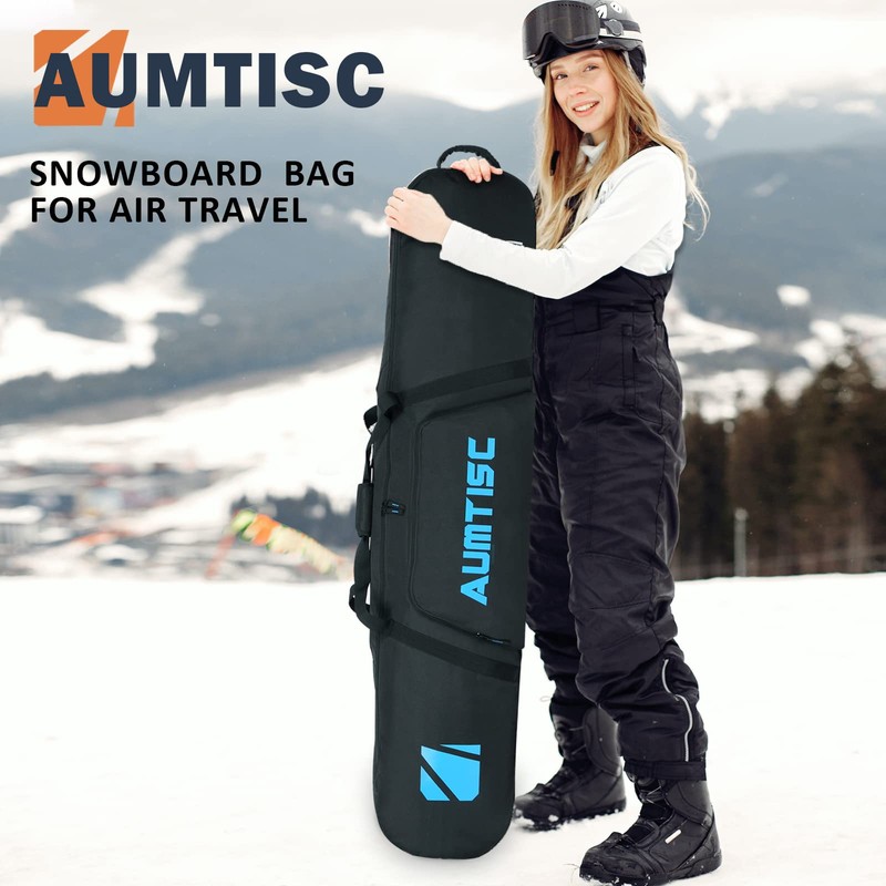 AUMTISC Snowboard Bag Padded for Air Travel Flying Snow Board