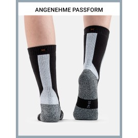 Occulto Gerlinde Women's Hiking Socks Pack of 2, Black-Pink