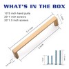 KNOKLOCK 6 Pack 5 Inch(128mm) Cabinet Pulls Square Champagne Bronze