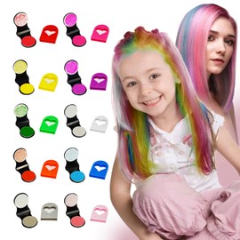 HaiolorPro Haarkreide für Mädchen Set, 10 Auswaschbare Farben Haarkreide für Kinder, Mitgebsel Kindergeburtstag, Geschenk Mädchen 4 Jahre bis 15 Jahre, Mädchen 5 Jahre Geschenkideen