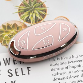 Tautrophen Key Fob Cover with Keychain Fit for Hyundai 2023 2024 IONIQ 5 6 Kona Elanrtra Santa Fe Sonata 2025 Tucson Hybrid