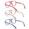 DXYXYO 3 Pack Oversized Retro Aviator Reading Glasses Men 3.5,