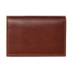 MILAGRO SLM1296 Soft Cowhide Leather Bamboo Gusset Business Card Holder