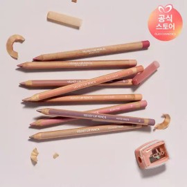 Clio 클리오 벨벳 립 펜슬 기획 (+샤프너 증정) [001 로지핑크] Clio Velvet Lip Pencil Set (+ Sharpener Gift) [001 Rosy Pink]