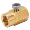 CO2 Cylinder Cartridge Adapter Household Soda Bottle Brass Refill Connector