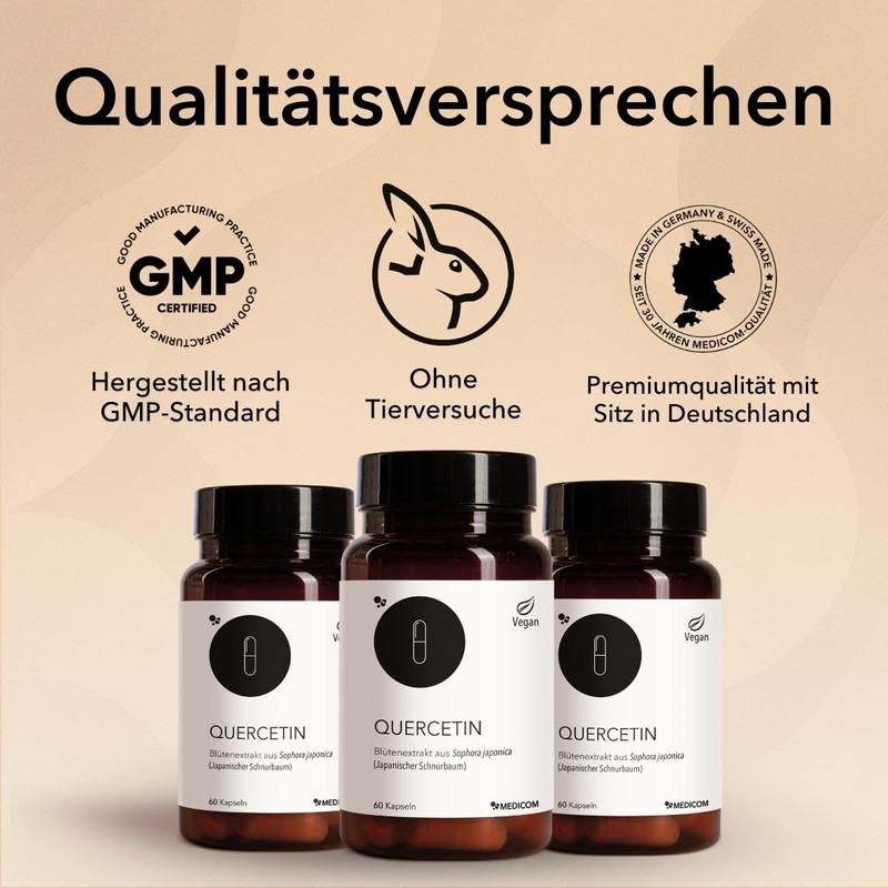 Medicom Quercetin with Sophora Japonica Extract, 60 Capsules