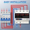 Multifunctional Microcontroller Based 3P Voltage Protector Digital Display Voltage Meter