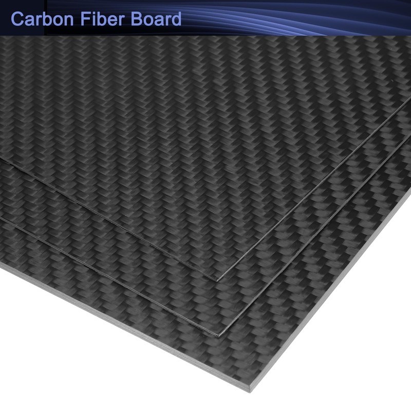 sourcing map 2 Pcs 3K Carbon Fiber Plate Panel Sheets,