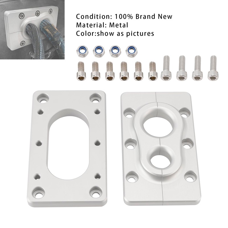 MAD HORNETS Aluminum Fire Wall Pass Through Raw Bracket For