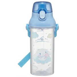Skater PSB5TRC-A Kids Clear Plastic Water Bottle, 480ml Cinnamoroll, Starry Sky Sanrio, Graduated Hydration Management