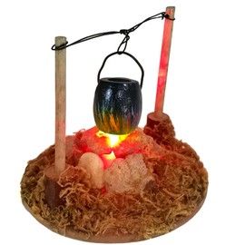Johiux LED Camp Fire Gnome Accessories Christmas, Miniature City Flame Mini Campfire Gnome Accessories Miniature Gnome Accessories, Gnome Fire Pit Miniature Christmas Campfire Nativity Accessories