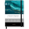 Häfft paper&you® Passwortbuch A6+ mit Register A-Z "Shiny Teal" für