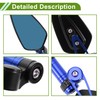 HOPESPANNER Universal Motorcycle Rear View Mirrors Adjustable Side Rearview Mirror
