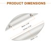 sourcing map 2 Pack Half Moon Cabinet Pull, 3.78" Hole