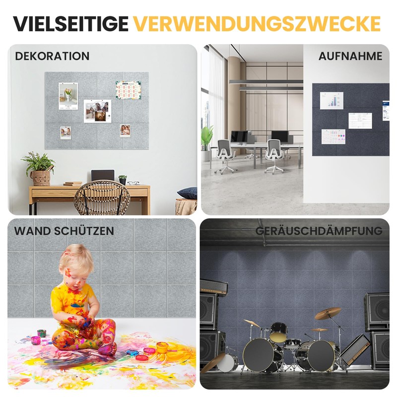 Large Felt Notice Board