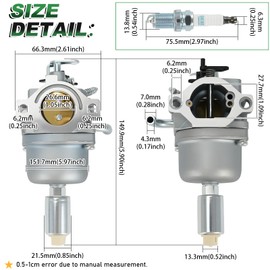 Carburetor Fit for Craftsman 500CC T110 17.5HP 42-in Riding Mower Replace CMXGRAM1130036 (With 591334 Air Filter)
