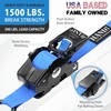 HandT USA Based Retractable Ratchet Straps (2PK) 1in x 6ft