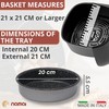 NAMAI - Air Fryer Liners Round 20 CM, Non-Stick Aluminium,