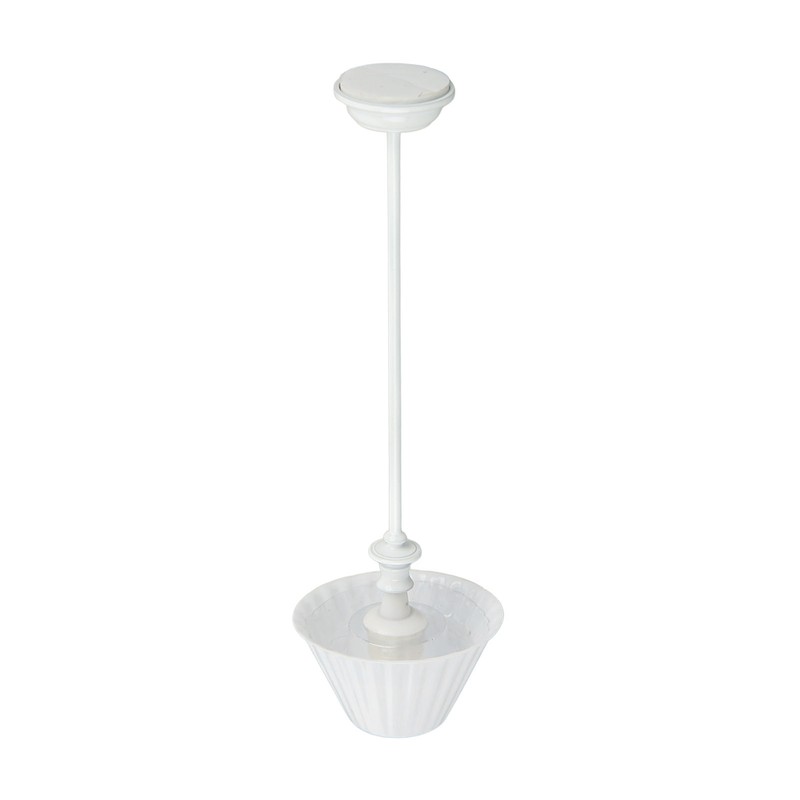 Miniature Dollhouse Floor Lamp White Shell Pattern Retro Elegant DIY