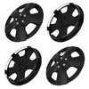 SCITOO 15" Black Hubcaps Set of 4, fits Cars, Trucks,