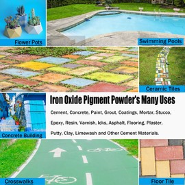 Ninesung 3 Colors Iron Oxide Powder, Black,Brown,Wine Red Concrete Pigment Powder, Grout Colorant, Color Dye for Cement Clay Wood Stain Putty Epoxy Resin - 4 Ounces