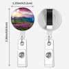 2 Pack Retractable Badge Holders Cute Badge Reel Badge Clip