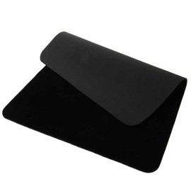 Berocia Professional Card Mat Poker Pad Magic Props, Close-up Pad with Thicked Exquisite Velvet Surface (Black 16.5*12.5 inch)