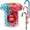 Christmas Candy Canes Tutti Frutti, Blue/White Peppermint, Red and White