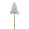 DARO DEKO Wooden Flower Stakes, Christmas Tree Stakes, 36 cm