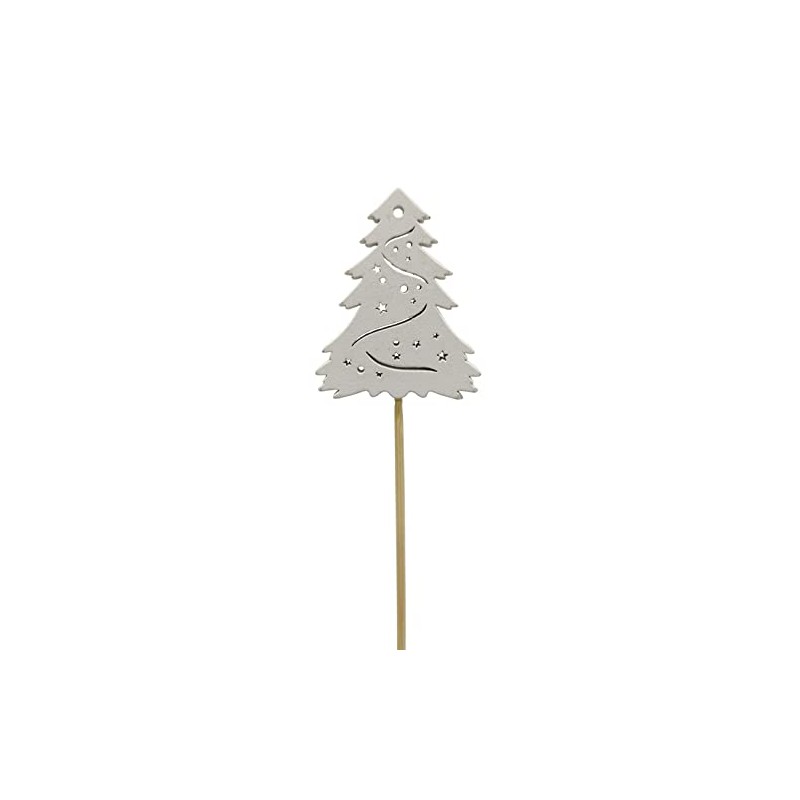 DARO DEKO Wooden Flower Stakes, Christmas Tree Stakes, 36 cm