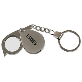 LINDNER Das Original Folding Magnifying Glass Keyring Magnification 5X