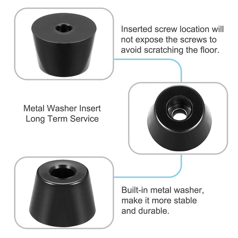 sourcing map Rubber Feet Bumper Pad Diameter 27 x 21