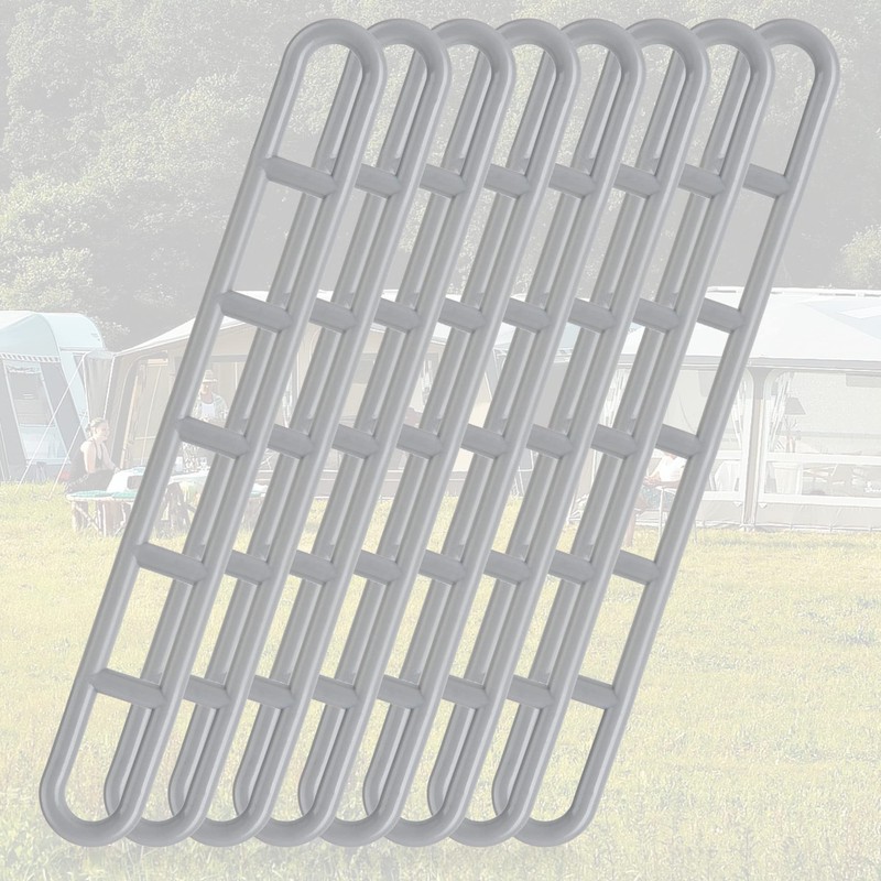 com-four® 10 x Plastic Guy Elements, Awning Ladder for Tensioning