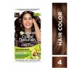 Garnier Color Naturals Crème hair color, Shade 4 Brown, 70ml